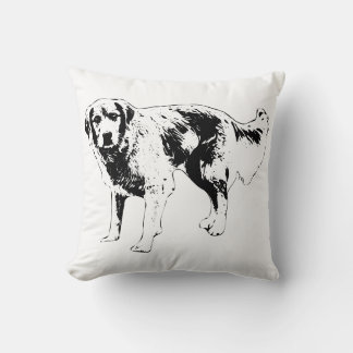 Almofada Travesseiro de Linhas Cachorro Crises para Decor d