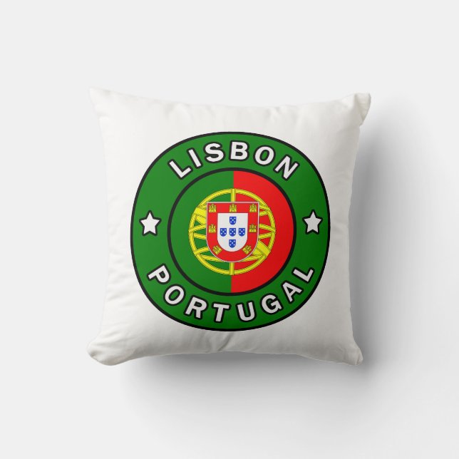 Almofada Travesseiro de Lisboa Portugal (Frente)