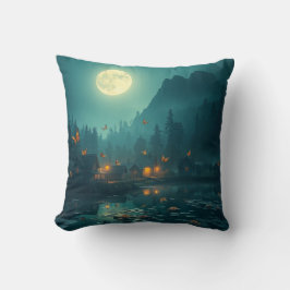 Almofada Travesseiro de local da Ilha Tropical e Noite de B