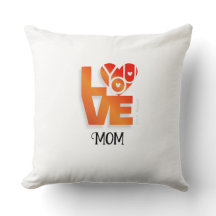 Travesseiro de Mãe com Amor e Coração de Lover