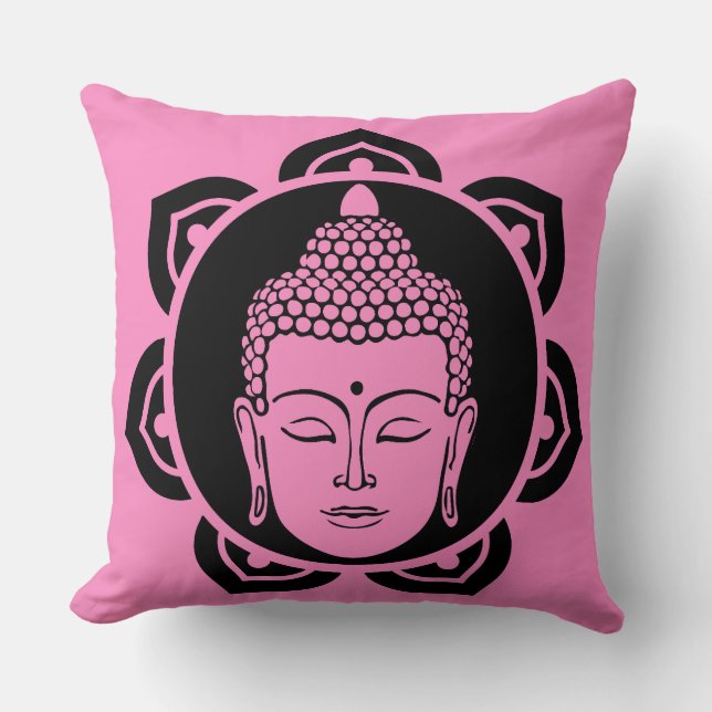 Almofada Travesseiro de Meditação de Cabeça de Buda (Frente)