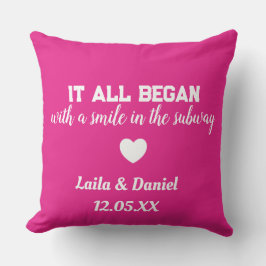 Almofada Travesseiro de Metrô Personalizado da História de 