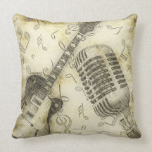Travesseiro de Microfone de Guitarra Vintage Grung