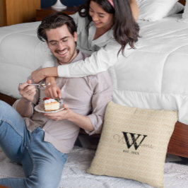 Almofada Travesseiro de Monograma XOXO