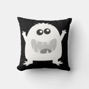 Almofada Travesseiro de Monstro Feliz, Spooktacular e Branc