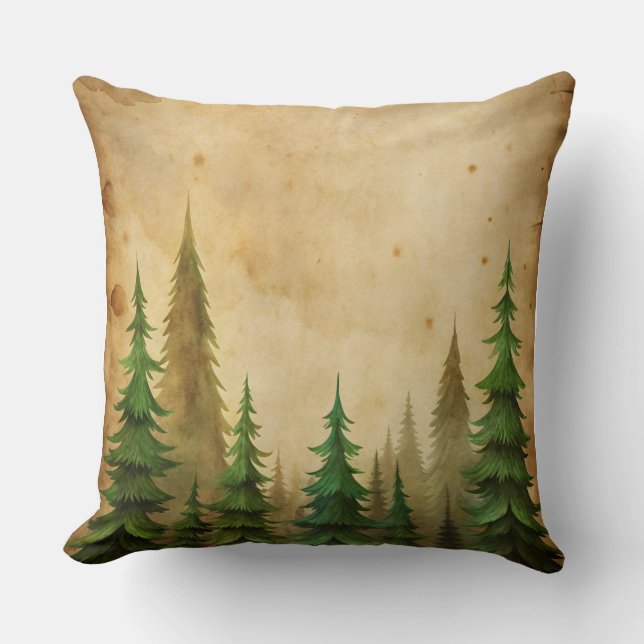 Almofada Travesseiro de natais vintages - Design de feriado (Frente)