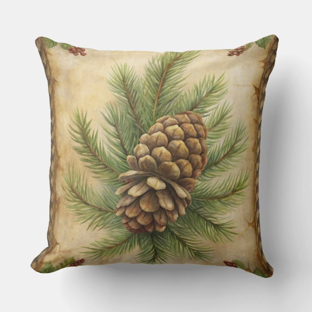 Almofada Travesseiro de natais vintages - Design de feriado (Frente)