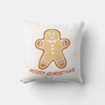 Travesseiro de Natal Homem de Biscoito