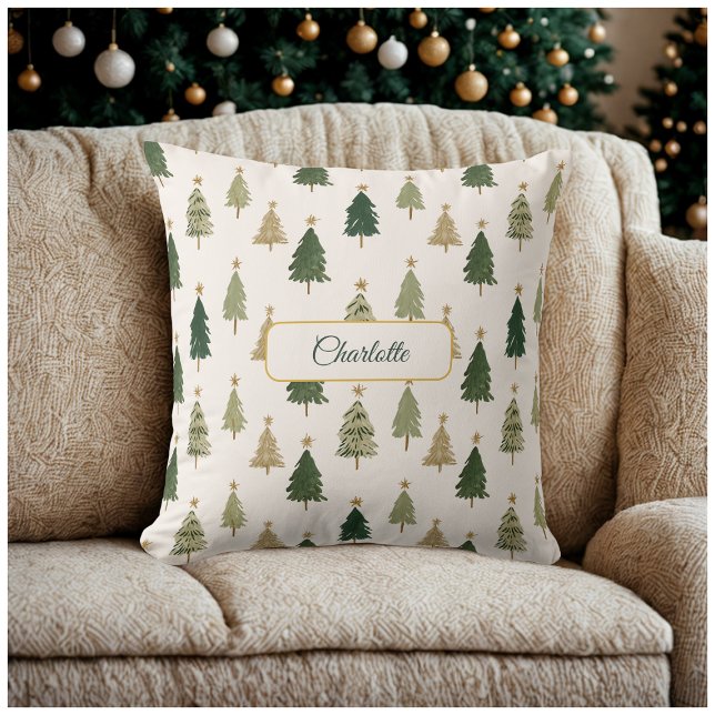 Almofada Travesseiro de Natal personalizado minimalista mod (Criador carregado)