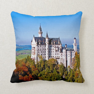 Almofada Travesseiro de Neuschwanstein 16x16 do castelo