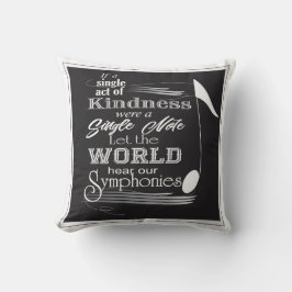 Almofada Travesseiro de nota de música 16x16