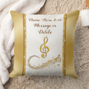Almofada TRAVESSEIRO de Nota MÚSICA, Presentes de Música Pe