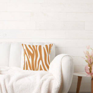 Almofada Travesseiro de Ochre e Off White Zebra Design