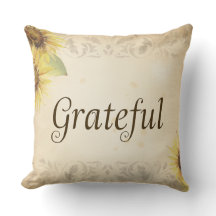 Travesseiro de outono - Grateful - Travesseiro dec