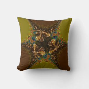 Almofada Travesseiro de Pacock Star Fractal Lace Big Cushio