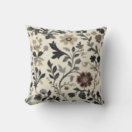 Almofada Travesseiro de Padrão Botânico Vintage