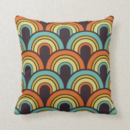 Almofada travesseiro de padrão retrógrado do esquema de cor