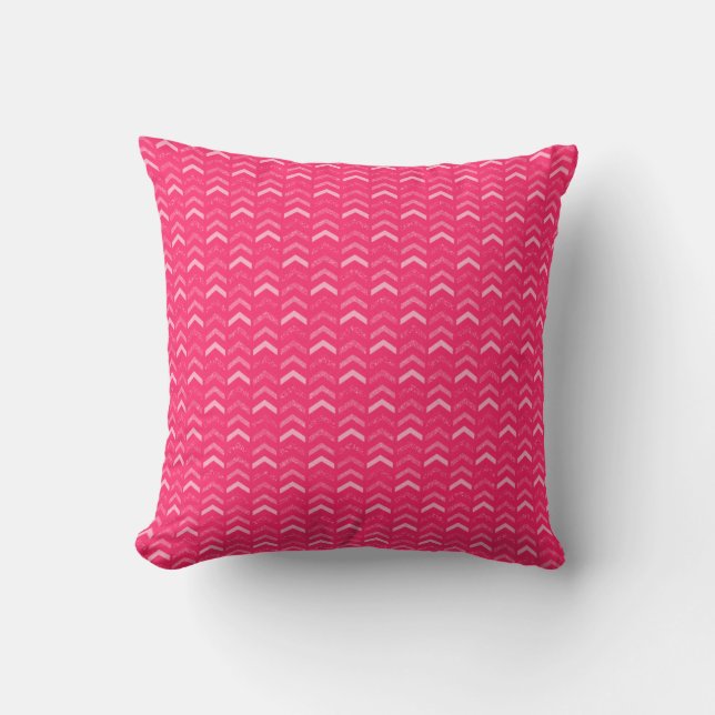 Almofada Travesseiro de padrão rosa quente (Frente)