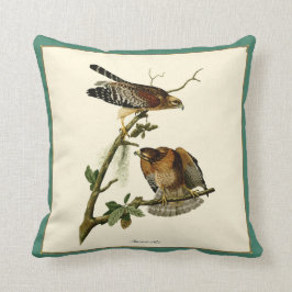 Almofada Travesseiro de Par Hawk com ombro vermelho de Vint