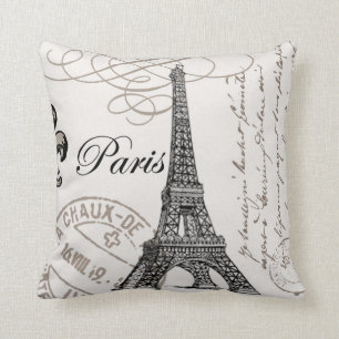 Almofada Travesseiro de Paris do vintage…