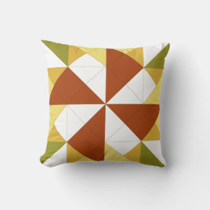 Almofada Travesseiro de pinel de outono de Mini Barn Quilt