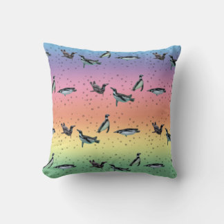 Almofada Travesseiro de Pinguins Borbulhantes (Mistura Arco