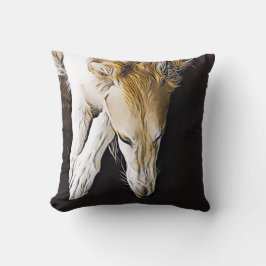 Almofada Travesseiro de Pintura Borzoi