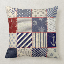 Almofada travesseiro de pintura de patchwork de praia russa