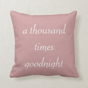 Almofada Travesseiro de Shakespeare de mil vezes Goodnight