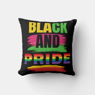 Almofada Travesseiro de sofá preto e orgulho