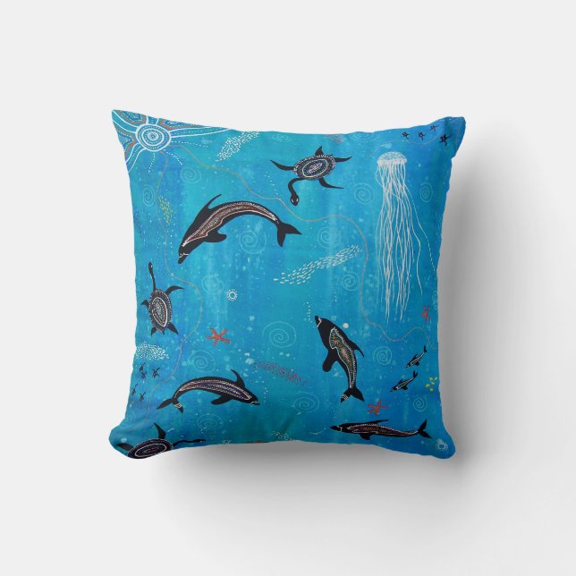 Almofada Travesseiro de Sonho de Golfinho/Cushion (Frente)