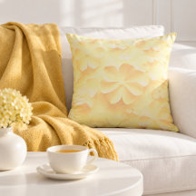 Travesseiro de sonho floral amarelo suave