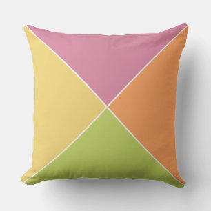 Almofada Travesseiro de Springtime Sherbet Argyle Colorida