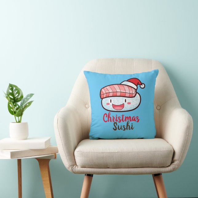 Almofada Travesseiro de Sushi de Natal Personalizável (Cadeira)