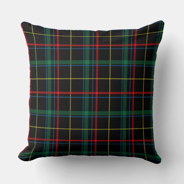 Almofada travesseiro de tartan xadrez (Frente)