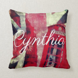 Almofada Travesseiro de telefone da bandeira britânica