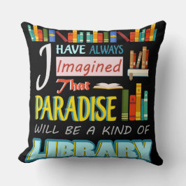 Almofada Travesseiro de Texto Paraíso