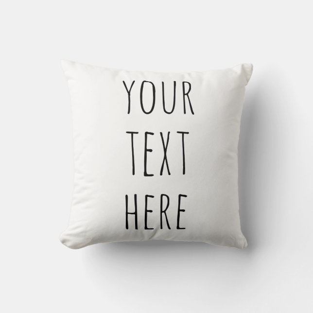 Almofada Travesseiro de Texto Personalizado Rae Dunn | Pres (Frente)