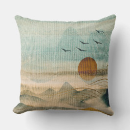 Almofada Travesseiro de Textura do Tecido Paisagem