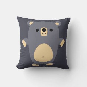 Almofada Travesseiro de Urso Azul Grande e Bonito