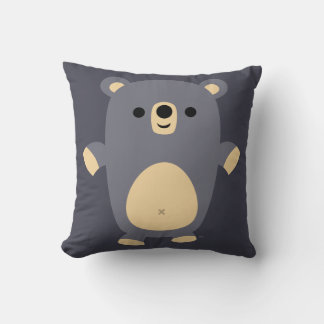 Almofada Travesseiro de Urso Azul Grande e Bonito