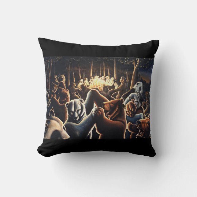 Almofada Travesseiro de Urso Polar com Urso Travesseiro Urs (Frente)