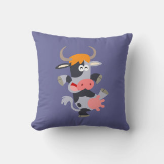 Almofada Travesseiro de Vaca de Cartoon de Dança