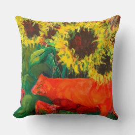 Almofada travesseiro DE VACAS VERMELHAS DE 20X20 ALGODÕES