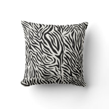 Travesseiro de zebra 16" x 16"