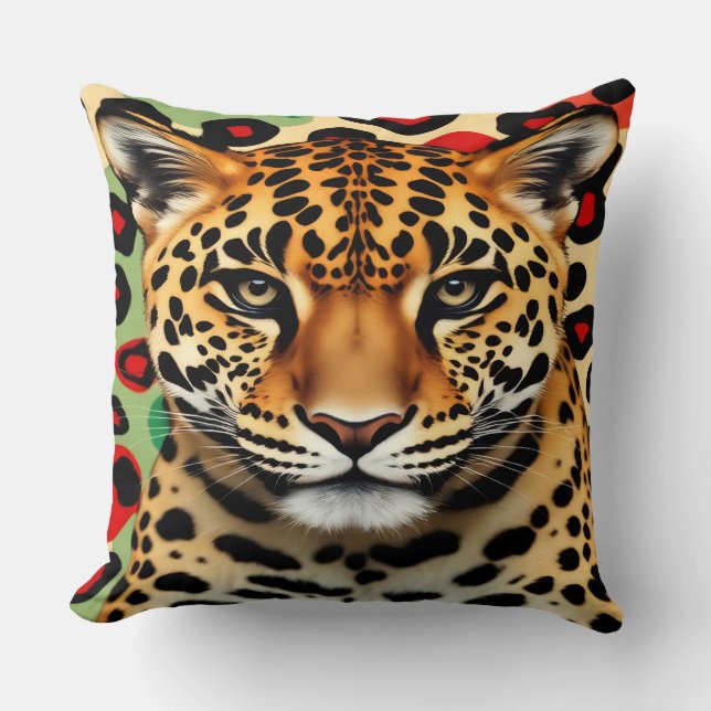 Almofada Travesseiro Decoração Leopardo (Frente)