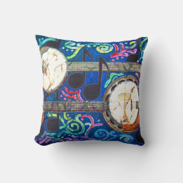 Almofada Travesseiro decorativo 16" do poliéster dos banjos