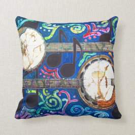 Almofada Travesseiro decorativo 16" do poliéster dos banjos