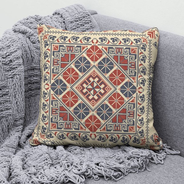 Almofada Travesseiro decorativo 7 da Palestina Tatreez Fash (Criador carregado)