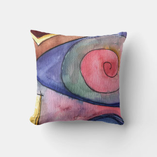 ALMOFADA TRAVESSEIRO DECORATIVO ABSTACR WATERCOLOR
